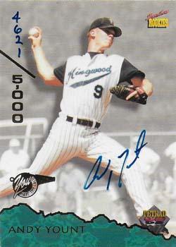 1995 Signature Rookies Tetrad - Autographs #31 Andy Yount Front
