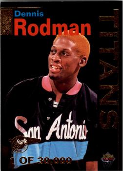 1995 Signature Rookies Tetrad - Titans #T2 Dennis Rodman Front