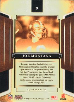 2008 Donruss Sports Legends #9 Joe Montana Back