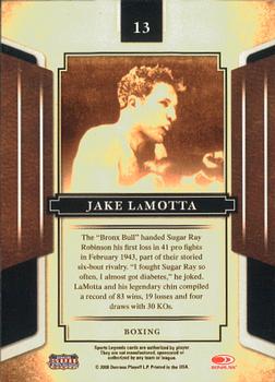 2008 Donruss Sports Legends #13 Jake LaMotta Back