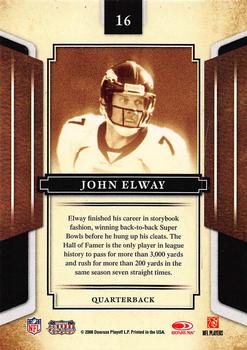 2008 Donruss Sports Legends #16 John Elway Back