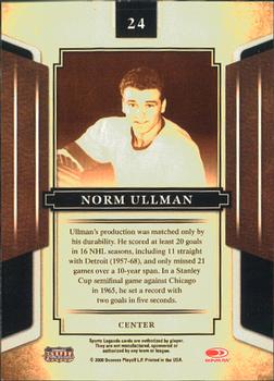 2008 Donruss Sports Legends #24 Norm Ullman Back