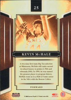 2008 Donruss Sports Legends #25 Kevin McHale Back