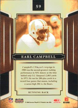 2008 Donruss Sports Legends #59 Earl Campbell Back
