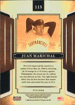 2008 Donruss Sports Legends #115 Juan Marichal Back