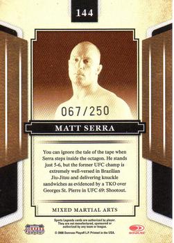 2008 Donruss Sports Legends - Mirror Red #144 Matt Serra Back