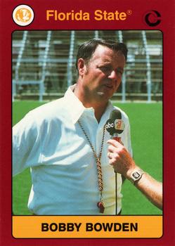 1990-91 Collegiate Collection Florida State Seminoles #66 Bobby Bowden Front