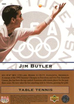 1996 Upper Deck USA Olympicards #101 Jim Butler Back