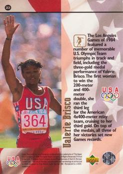 1996 Upper Deck USA Olympicards #23 Valerie Brisco Back