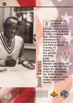 1996 Upper Deck USA Olympicards #25 Jesse Owens Back