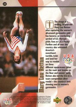 1996 Upper Deck USA Olympicards #45 Mary Lou Retton Back
