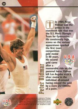 1996 Upper Deck USA Olympicards #50 Peter Vidmar Back