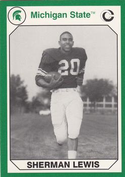 1990 Collegiate Collection Michigan State Spartans #13 Sherman Lewis Front