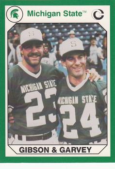 1990 Collegiate Collection Michigan State Spartans #66 Gibson & Garvey Front