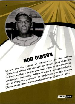 2009 Press Pass Fusion #2 Bob Gibson Back