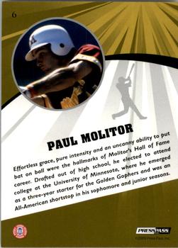 2009 Press Pass Fusion #6 Paul Molitor Back