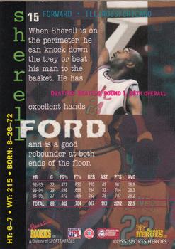 1995 Signature Rookies Fame and Fortune #15 Sherrell Ford Back