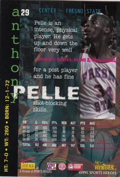 1995 Signature Rookies Fame and Fortune #29 Anthony Pelle Back