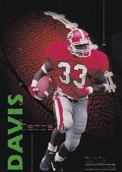 1995 Signature Rookies Fame and Fortune #61 Terrell Davis Front