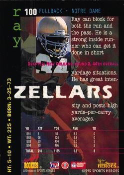 1995 Signature Rookies Fame and Fortune #100 Ray Zellars Back