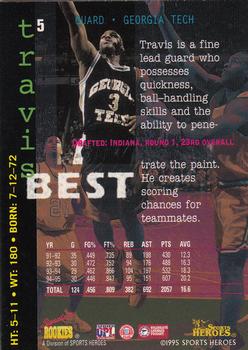 1995 Signature Rookies Fame and Fortune #5 Travis Best Back
