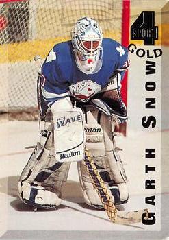 1994 Classic Four Sport - Gold #143 Garth Snow Front