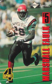 1994 Classic Four Sport - Phone Cards $5 #NNO Marshall Faulk Front