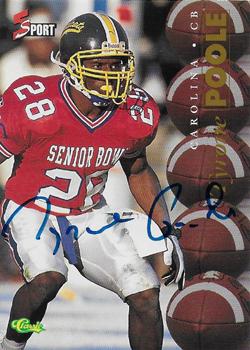 1995 Classic Five Sport - Autographs #NNO Tyrone Poole Front