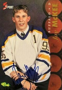 1995 Classic Five Sport - Autographs #NNO Jay McKee Front