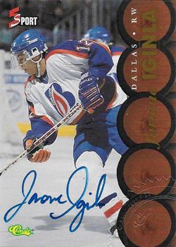 1995 Classic Five Sport - Autographs Numbered #NNO Jarome Iginla Front