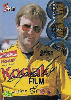 1995 Classic Five Sport - Autographs Numbered #NNO Sterling Marlin Front