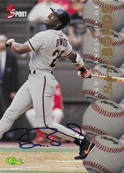 1995-96 Classic Five Sport Signings - Autographs (Serial Numbered) #NNO Barry Bonds Front