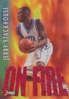 1995 Classic Five Sport - On Fire #H7 Jerry Stackhouse Front