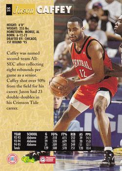1995 Classic Five Sport - Printer's Proofs #18 Jason Caffey Back