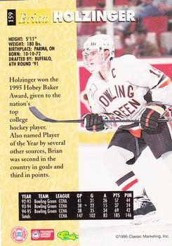 1995 Classic Five Sport - Printer's Proofs #159 Brian Holzinger Back