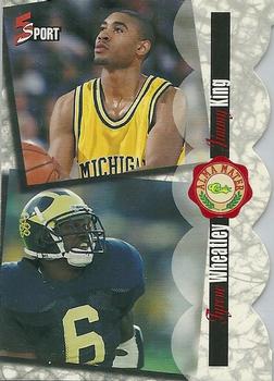 1995 Classic Five Sport - Red Die Cuts #185 Tyrone Wheatley / Jimmy King Front