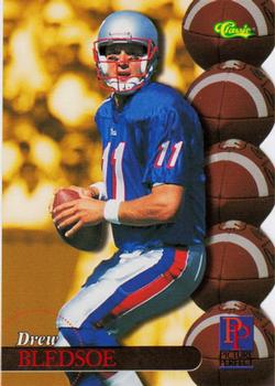 1995 Classic Five Sport - Red Die Cuts #196 Drew Bledsoe Front