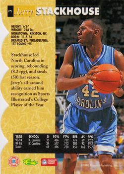 1995 Classic Five Sport - Silver Die Cuts #3 Jerry Stackhouse Back
