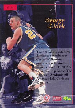 1995-96 Classic Five Sport Signings #S18 George Zidek Back