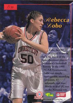 1995-96 Classic Five Sport Signings #S30 Rebecca Lobo Back