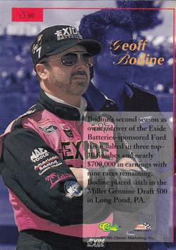 1995-96 Classic Five Sport Signings #S90 Geoff Bodine Back
