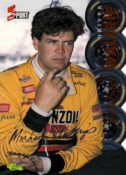 1995-96 Classic Five Sport Signings - Silver Die Cuts #S83 Michael Waltrip Front
