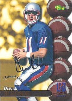 1995-96 Classic Five Sport Signings - Silver Die Cuts #S96 Drew Bledsoe Front