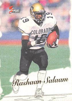 1995-96 Classic Five Sport Signings - Freshly Inked #FS-20 Rashaan Salaam Front