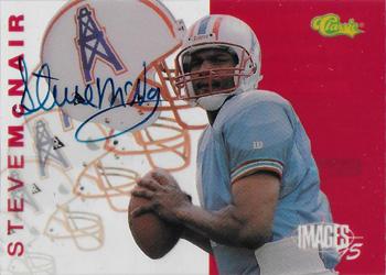 1995 Classic Images Four Sport - Draft Challenge Acetates Autographs #NNO Steve McNair Front