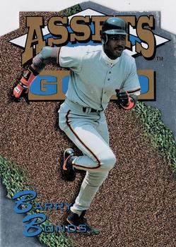 1995 Classic Assets Gold - Die Cuts Silver #SDC9 Barry Bonds Front