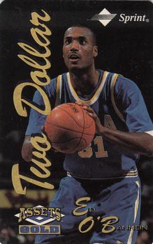 1995 Classic Assets Gold - Phone Cards $2 #NNO Ed O'Bannon Front