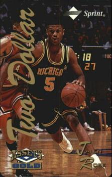 1995 Classic Assets Gold - Phone Cards $2 #NNO Jalen Rose Front