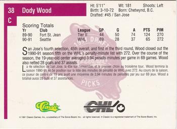 1991 Classic Four Sport - French #38 Dody Wood Back