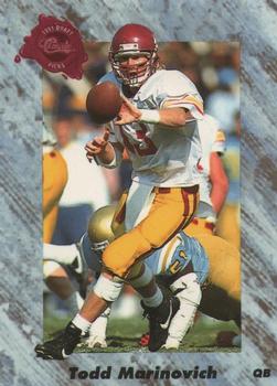 1991 Classic Four Sport - French #122 Todd Marinovich Front